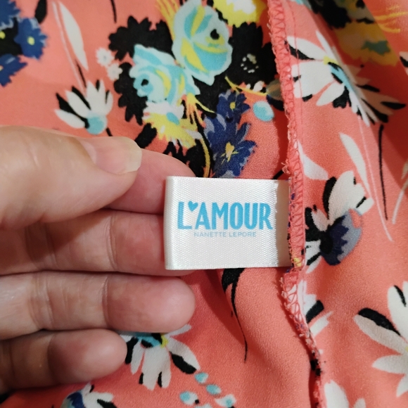 Nanette Lepore Floral Kimono Cardigan - Coral and Multicolor - Picture 5 of 10